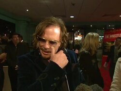 UK The Wrestler Premiere Stock Footage