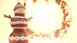 happy snowman Stock Footage