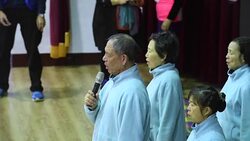 CLEAN : People take shelter at a school after Taiwan quake News Clip