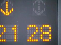 LED panel elevator Stock Footage