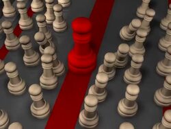 Leader forcibly getting its point across, Chess, Checkmate Stock Footage