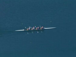 HD: Rowing Team Stock Footage