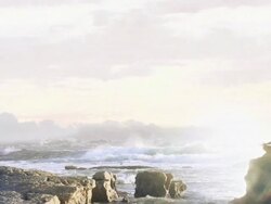 Ocean meditation Woman Stock Footage