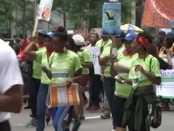People's Climate March - NYC Stock Footage