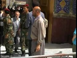 Larijani visits Shiite shrine, visits Ayatollah Sistani Instructional Video