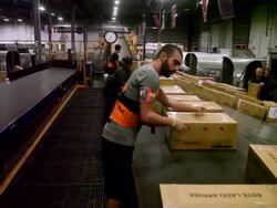 Fed Ex Braces For Its Busiest Day Of The Year On Cyber Monday Stock Footage