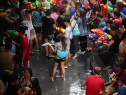 Songkran Festival Stock Footage