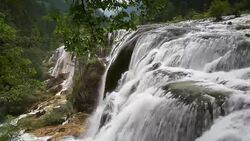 China's Sichuan Jiuzhaigou waterfall Stock Footage