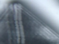 Salt crystals under microscope Stock Footage