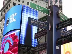 New York Area Prepares For Super Bowl XLVIII Stock Footage