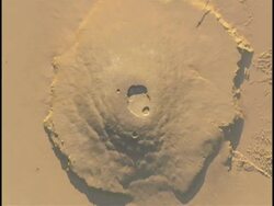 Computer animation of Olympus Mons. Stock Footage