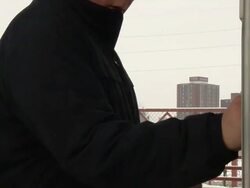 MS TU TD Man entering coins into machine and getting tickets / Saint Paul, Minnesota, United States  Stock Footage