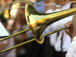 HD Trombone Players (Close-up) Stock Footage