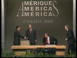 Free Trade summit signing ceremony Instructional Video