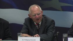 Greek and German finance ministers hold news conference Instructional Video