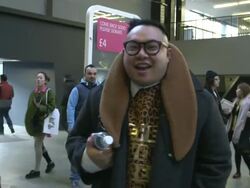 ATMOSPHERE â€“ Street Fashion at Topshop Unique - A/W 2013 Catwalk Show Stock Footage