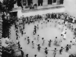 Children playing on playground Stock Footage
