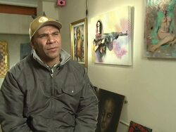 Goldie Interview Stock Footage