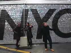 New York Area Prepares For Super Bowl XLVIII Stock Footage