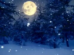 Dreamy winter night (loopable) Stock Footage