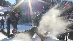 CLEAN : SKorean and US marine corps train in snow for three weeks News Clip