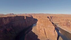 Aerial Arizona Horseshoe Bend Grand Canyon Stock Footage