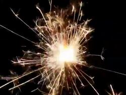 Sparks over black Stock Footage