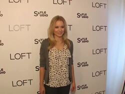 Kristen Bell at the LOFT Fall 2010 Style Studio Press Preview And Cocktail Party at Los Angeles CA. (Footage by WireImage Video/GettyImages) Stock Footage