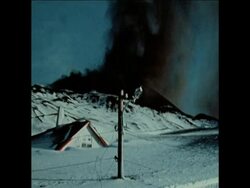 SYND  25-2-73 VOLCANIC ISLAND OF HAIMAY News Clip