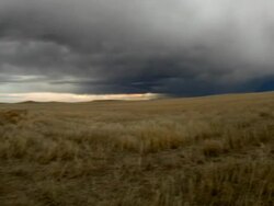 Prarie storm HD timelapse pan Stock Footage