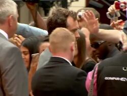 Jude Law at Anna Karenina World Premiere Anna Karenina World Premiere at Odeon Leicester Square on September 04, 2012 in London, England (Footage by WireImage Video/Getty Images) Stock Footage