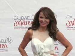 Lizzie Cundy at The Diamond Butterfly Ball in aid Stock Footage