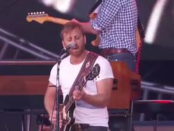 PERFORMANCE:  The Black Keys at Global Citizen Festival In Central Park To End Extreme Poverty Stock Footage