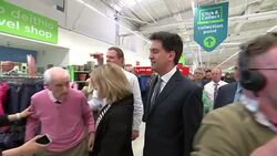 Ed Miliband in Queensferry on campaign trial General Election 2015 News Clip