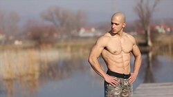Rest after a hard workout Stock Footage