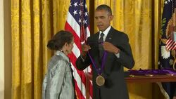 President Obama handed out National Medal of Art awards and  National Humanities Medals at the White House on Monday. (July 28) News Clip
