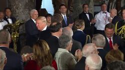 Raw: Trump Attends Capitol Luncheon News Clip