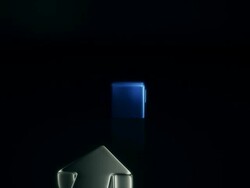 Flying silver graph Stock Footage