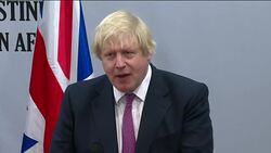 Boris Johnson and Dr Riad Malki Presser 5 News Clip