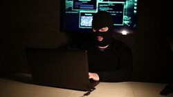 Danger online Stock Footage