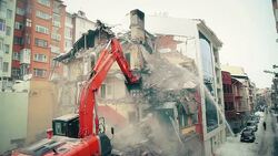 building demolition Stock Footage