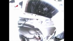 CLEAN: Cosmonauts launch Gagarin satellite on second try News Clip