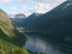 Geiranger timelapse Stock Footage