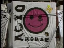 People in record store - Richard Branson interview Stock Footage