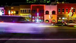 Nightlife on Broadway Street at Night in Nashville, Tennessee - Time Lapse Stock Footage