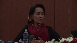 Myanmar opposition leader holds media conference during visit Instructional Video