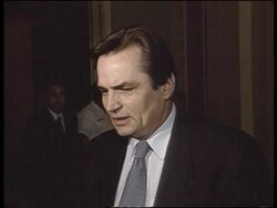 USA - Carter Against Bosnia Embargo Lifting News Clip