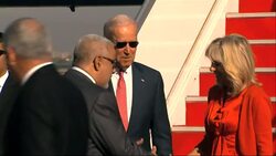 Vice President Joe Biden arrived in Morocco on Wednesday and was welcomed with the tune of a marching band. The vice president will travel to the city of Fez and meet with Morocco's King, Mohammed VI. (Nov. 19) News Clip