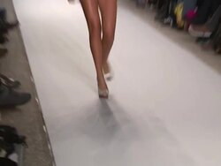 Models walk the runway during the Zingara swimwear 2012 show Stock Footage
