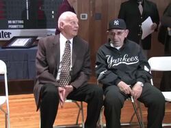 Yogi Berra and Don Larsen at Yogi Berra Museum Stock Footage